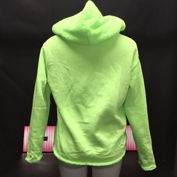 VICTORIA SECRET PINK REVERSIBLE SHERPA LINED FULL-ZIP NEW - Picture 4 of 11